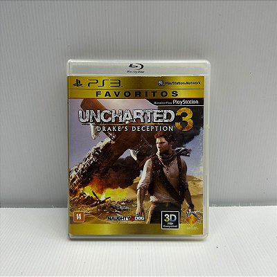 Uncharted 3 Drake´s Deception Favoritos PS3 Mídia Física (Usado)