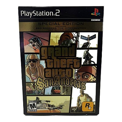 Grand Theft Auto - GTA San Andreas Special Edition PS2 Original Americano (Usado)