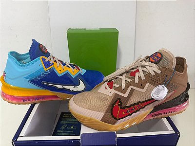 Tênis Nike Lebron 18 Low Wile E VS Roadrunner Space Jam - Tênis Space Jam