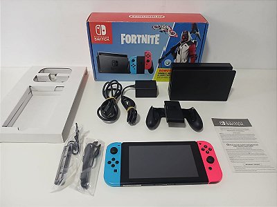 Console Nintendo Switch V2 Bundle Fortnite - Switch V2 Usado