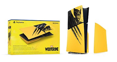 Tampa PS5 Slim Wolverine Limited Edition Amarela - Tampa Amarela PS5 Slim Wolverine