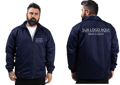 Kit 10 Jaquetas Microfibra Personalizadas 2 Logos Uniformes