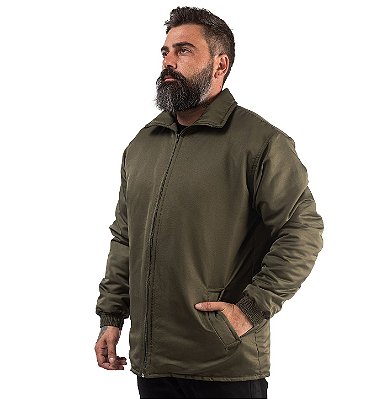 Jaqueta Verde Microfibra Masculina Profissional Uniformes