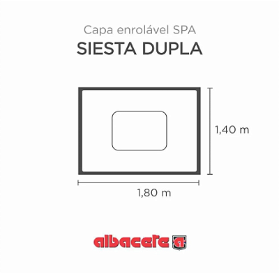 Capa SPA Banheira Siesta Dupla Albacete