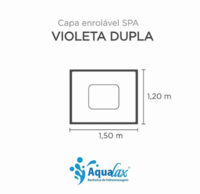 Capa Enrolável Violeta Dupla Aqualax