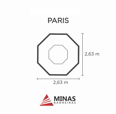 Capa SPA para Banheira Paris Minas Banheiras