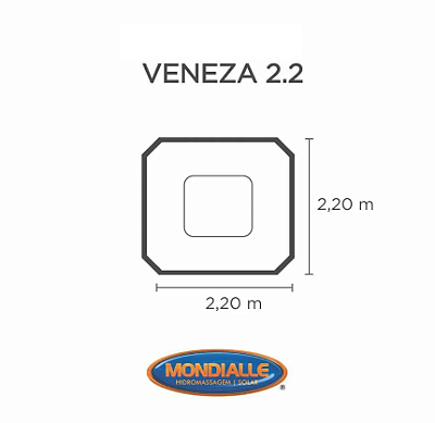 Capa SPA para Banheira Veneza 2.2 Mondialle
