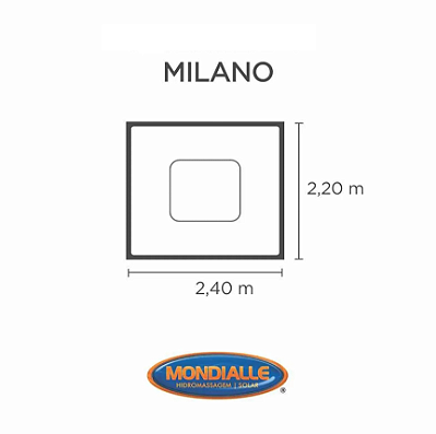 Capa SPA para Banheira Milano Mondialle