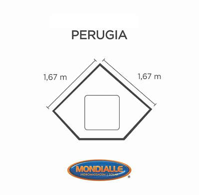 Capa SPA para Banheira Perugia Mondialle