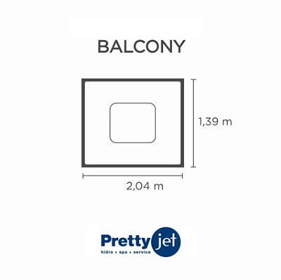 Capa SPA para Banheira Balcony Pretty Jet