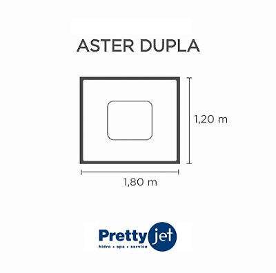 Capa SPA para Banheira Aster Dupla Pretty Jet