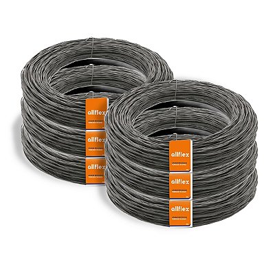 Kit 6kg Arame Recozido Torcido BWG18 1,24mm allflex 6x1kg