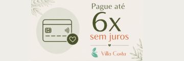 Pague em 6 x sem juros