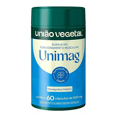 Unimag Dimagnésio Malato 500mg 60 caps - União Vegetal