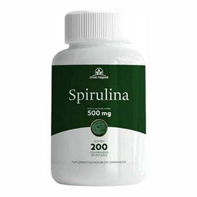 Spirulina 500mg 200 caps - União Vegetal