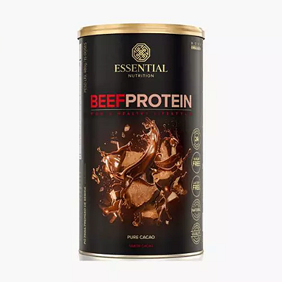 Beef Protein Hydrolized 0 Lactose 480g - Essential Nutrition Sabor Cacau