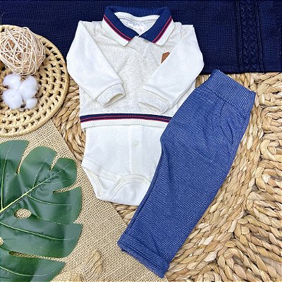 Conjunto Modinha Suéter, Body e Calça