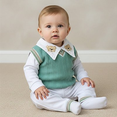 Pagão Suéter com Body Gola Bordada