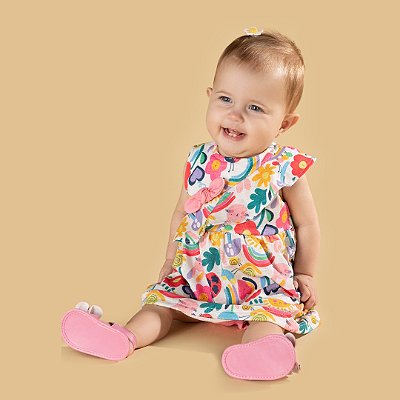 Conjunto Vestido e Tapa Fralda Sunshine