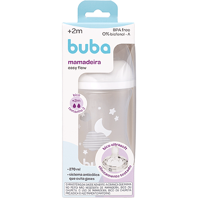 Mamadeira Easy Flow Nuvem 270Ml/330Ml Buba