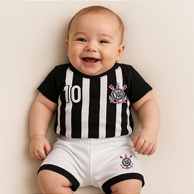 Conjunto Body e Short Time de Futebol