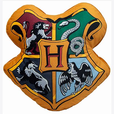 Almofada de Veludo - Brasão Hogwarts - Harry Potter
