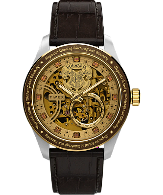 RELÓGIO HARRY POTTER X TIMEX WATERBURY SKELETON TW2Y75500