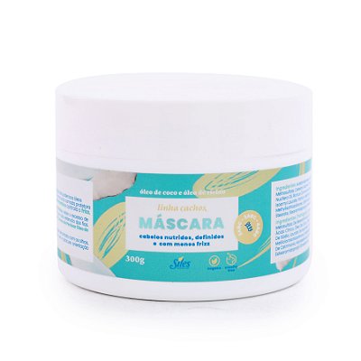 Máscara Linha Cachos com Óleo de Coco e Óleo de Rícino