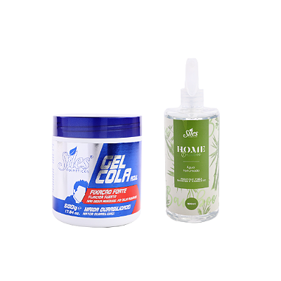 Kit Gel Cola Fixação Forte 500g + Água Perfumada Bamboo 500ml