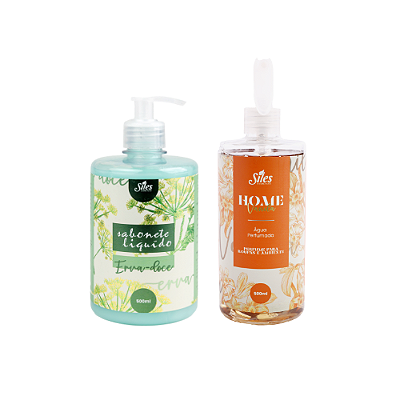 Kit Sabonete Líquido Erva Doce + Água Perfumada Vanilla 500ml
