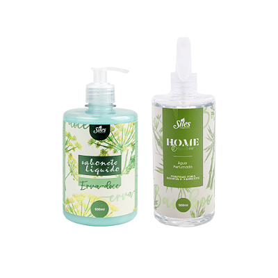 Kit Sabonete Líquido Erva Doce + Água Perfumada Bamboo 500ml