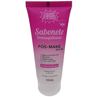 Sabonete Demaquilante Super Poderes Pos Make 100ml
