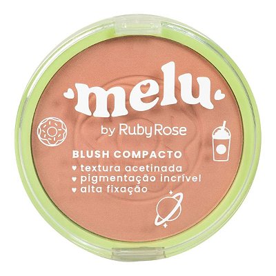 Blush Compacto Melu Cor Cake Ruby Rose
