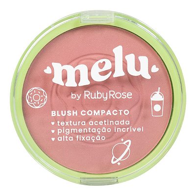 Blush Compacto Melu Cor Bubblegum Ruby Rose