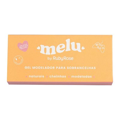 Gel Modelador para Sobrancelha Incolor Melu Ruby Rose