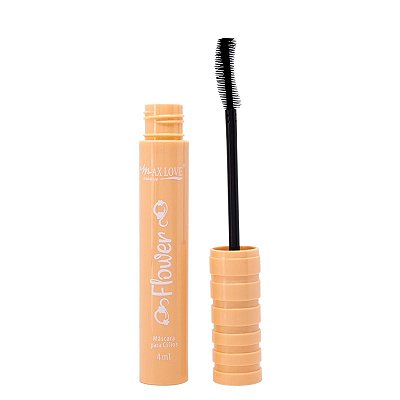 Rímel Máscara De Cílios Preta Flower Curvador e Volume 03 Max Love