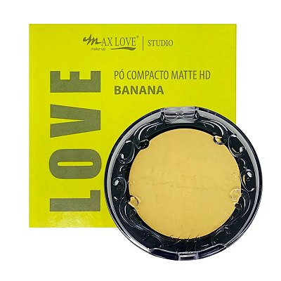 Pó Facial Compacto Matte HD Banana Cor 34 Max Love