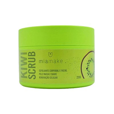 Esfoliante Hidratante Corporal e Facial Kiwi Scrub Mia Make 220g