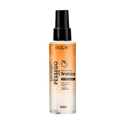 Body Splash Desodorante Colônia Pêssego Love Porán 160ml