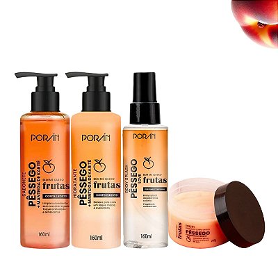 Kit Skincare Corpo e Rosto Bem me Quero Pêssego Porán
