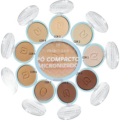 Pó Facial Compacto Micronizado Mia Make