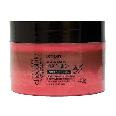 Esfoliante  Corpo e Rosto Chocolate com Pimenta Porán 240g