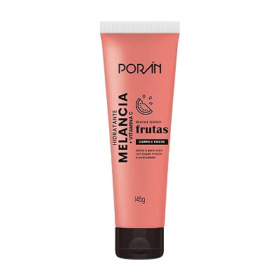Loção Hidratante Corpo e Rosto Melancia com Vitamina C Porán 145g