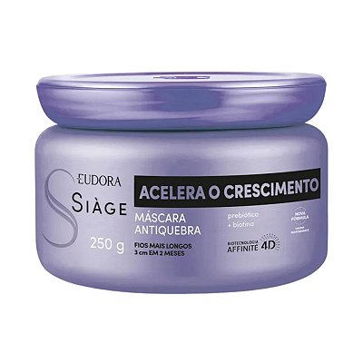 Máscara Capilar Antiqueda Eudora Siàge Acelera o Crescimento 250g