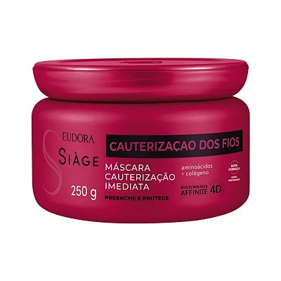 Máscara Capilar de Hidratação Eudora Siàge Cauterização dos Fios 250g