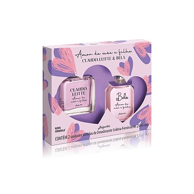 Estojo Claudia Leite & Bela Amor de Mãe e Filha Jequiti 2un/25ml cada