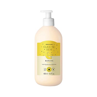 Loção Hidratante Desodorante Corporal O Boticário Cuide-se Bem Feira Banana 400ml