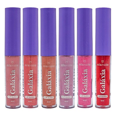 Lip Gloss Galáxia Partículas de Brilho Mia Make