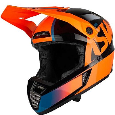 Capacete ASW Bridge Preto/Laranja