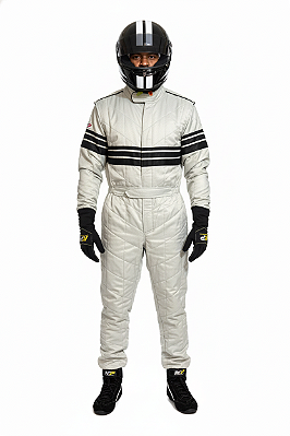 Macacão Acolchoado Modelo I - Cor 1: Cinza Prata Cor 2: Preto